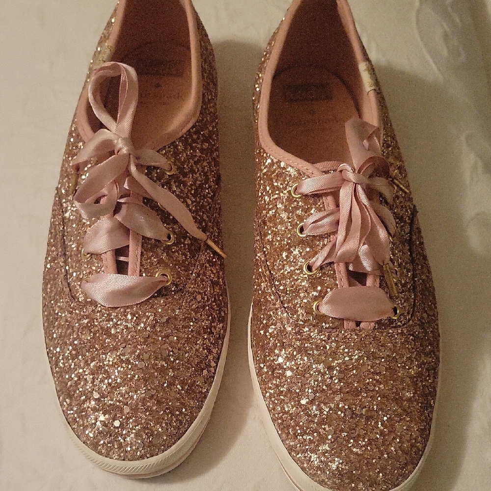 Sparkling Pink Glitter Sneakers